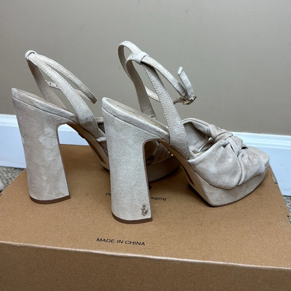 Sam Edelman Women's Kristen Platform Sandal, Cappuccino, Size 9